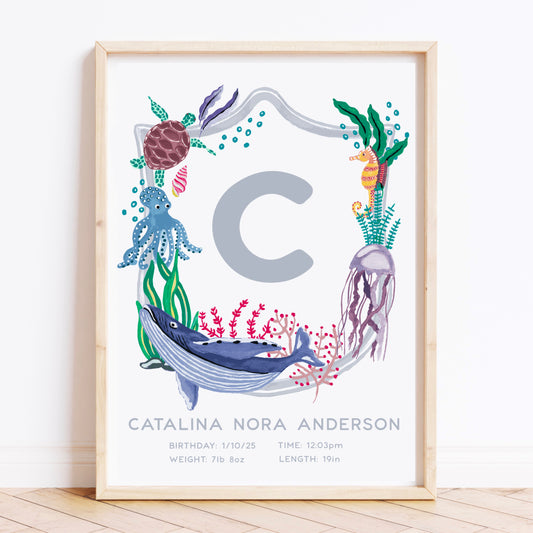 Under the Sea Name Print