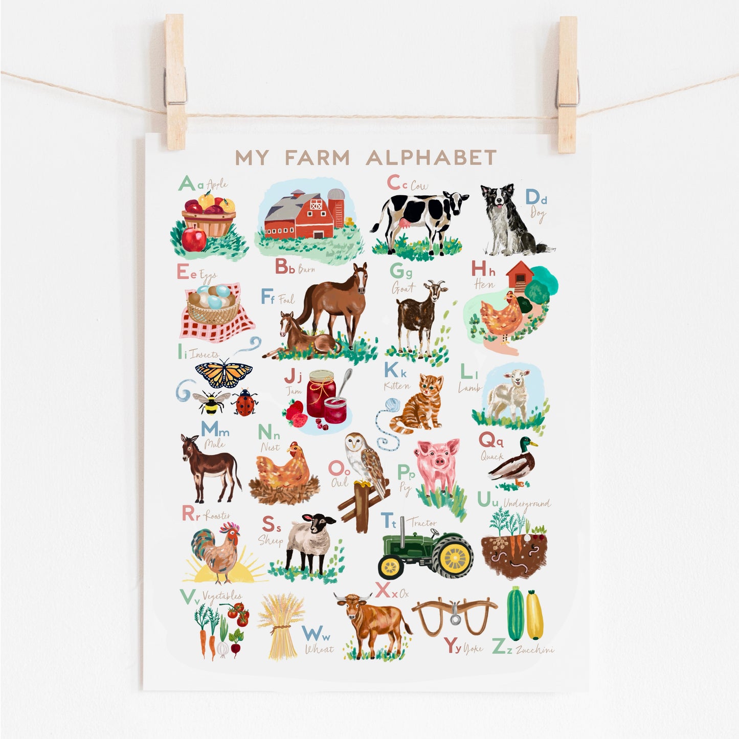 On the Farm Alphabet